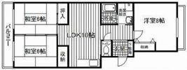 ミリオンハイム東昭和の間取り画像