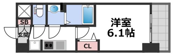 スプランディッド天王寺DUEの間取り画像