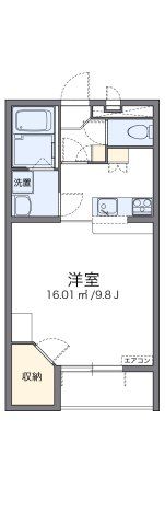 レオパレスコスモスカイⅡの間取り画像