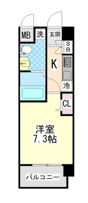 アルファレガロ甲南山手の間取り画像