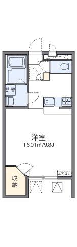 レオパレス天上野Ⅱの間取り画像
