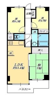 コスモ鶴瀬ステーションスクエアの間取り画像
