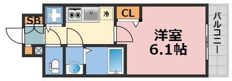 プレサンス難波セレクトの間取り画像