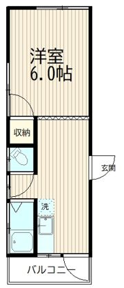 コーポ山口の間取り画像