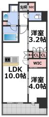 コンフォリア・リヴ博労町一丁目Qの間取り画像