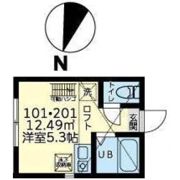 ユナイト衣笠マルセロの瞳の間取り画像