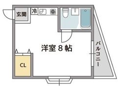 ドムール大倉(枚方)の間取り画像