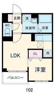 Tres美麗の間取り画像