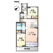 越谷市大字下間久里アパート新築工事（仮）の間取り画像