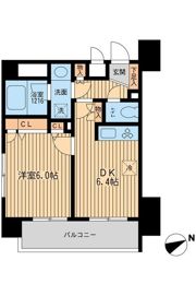 ラポール三田の間取り画像