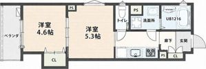 CASA CALMA 茨田大宮の間取り画像