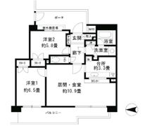 パーク・ハイム神戸熊内町の間取り画像