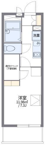 レオパレスYAHAGIⅡの間取り画像