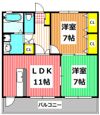 コートプレイス龍田Ⅱの間取り画像