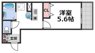 みおつくし東なんばの間取り画像