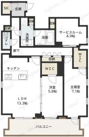 アスデュール日本橋人形町の間取り画像