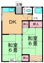 宇佐美アパートの間取り画像