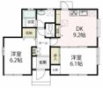 三春台貸家IIの間取り画像