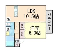 ウエストアップネオメゾンの間取り画像