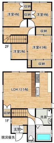 奥谷T貸家の間取り画像
