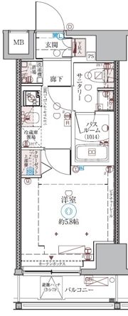 クレヴィスタ品川西大井Ⅱの間取り画像