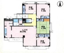 ヒルズコート刀根山の間取り画像
