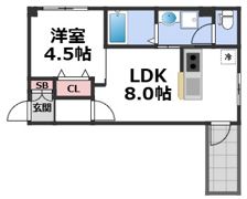 フィユフラッツ城東野江の間取り画像