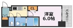 エスリード難波ザ・プレミアの間取り画像