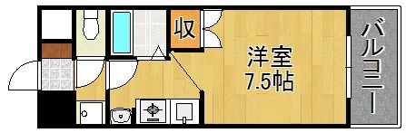 アルテハイム門司駅前の間取り画像