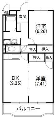 イーストライムの間取り画像