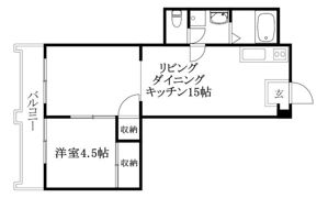 カサグランデ市坪の間取り画像