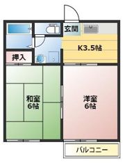 サンハイツ宮崎の間取り画像