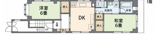 リバーサイド関の間取り画像