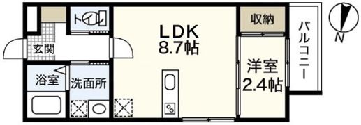 セブンプロート五日市駅前の間取り画像