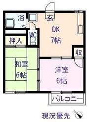南松永ハイツの間取り画像