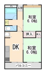 西芦屋グリーンハウスの間取り画像
