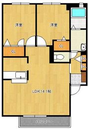 ドミール東貫 C棟の間取り画像