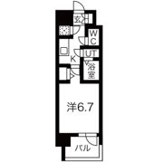 レジュールアッシュ中之島SOUTHの間取り画像