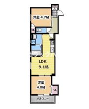クリエオーレ西郷通の間取り画像