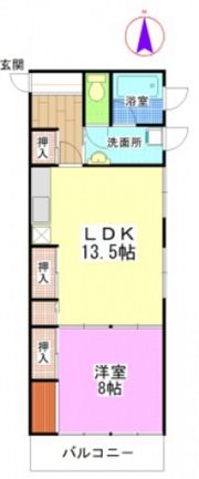 内山下コータースの間取り画像