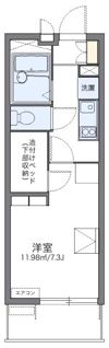 レオパレスルミュールⅢの間取り画像