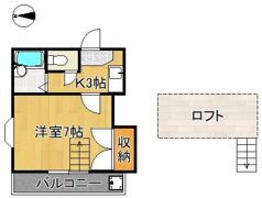 レオパレス熊西の間取り画像