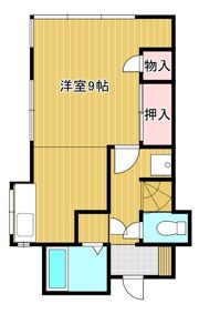 北永井貸家2の間取り画像