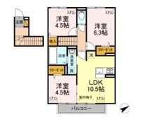 GRAND RISE TSUKUBA E棟の間取り画像