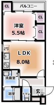 フジパレス門真浜町の間取り画像