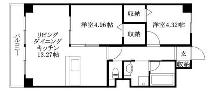 松山グランドハイツの間取り画像