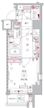 ラグディア北新宿の間取り画像