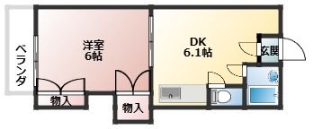 シオザキビルNO3の間取り画像