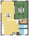 岡村アパートの間取り画像