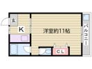 マンション カザミドリの間取り画像